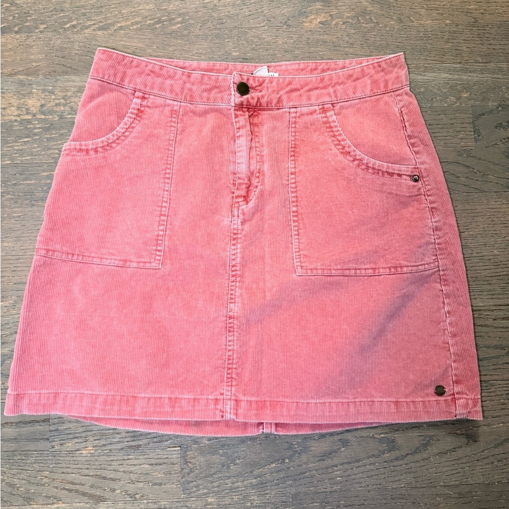 Roxy Pink Corduroy Skirt  Size L
